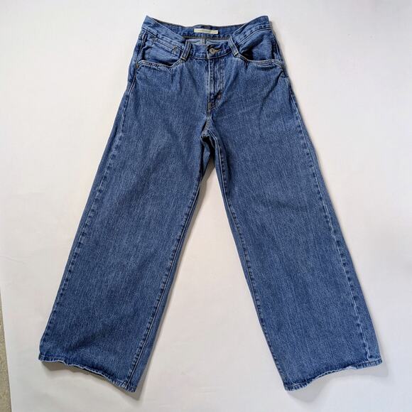Levi's Premium '94 Baggy Wide Leg 27 High Rise Rigid Denim '90s Skater Aesthetic - Picture 1 of 11